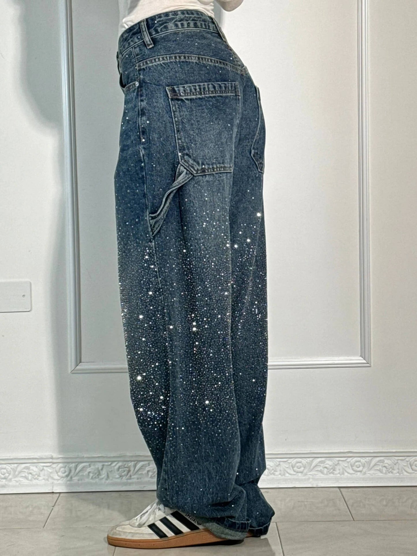 Gertrud™ | Stilfulde jeans med glitter