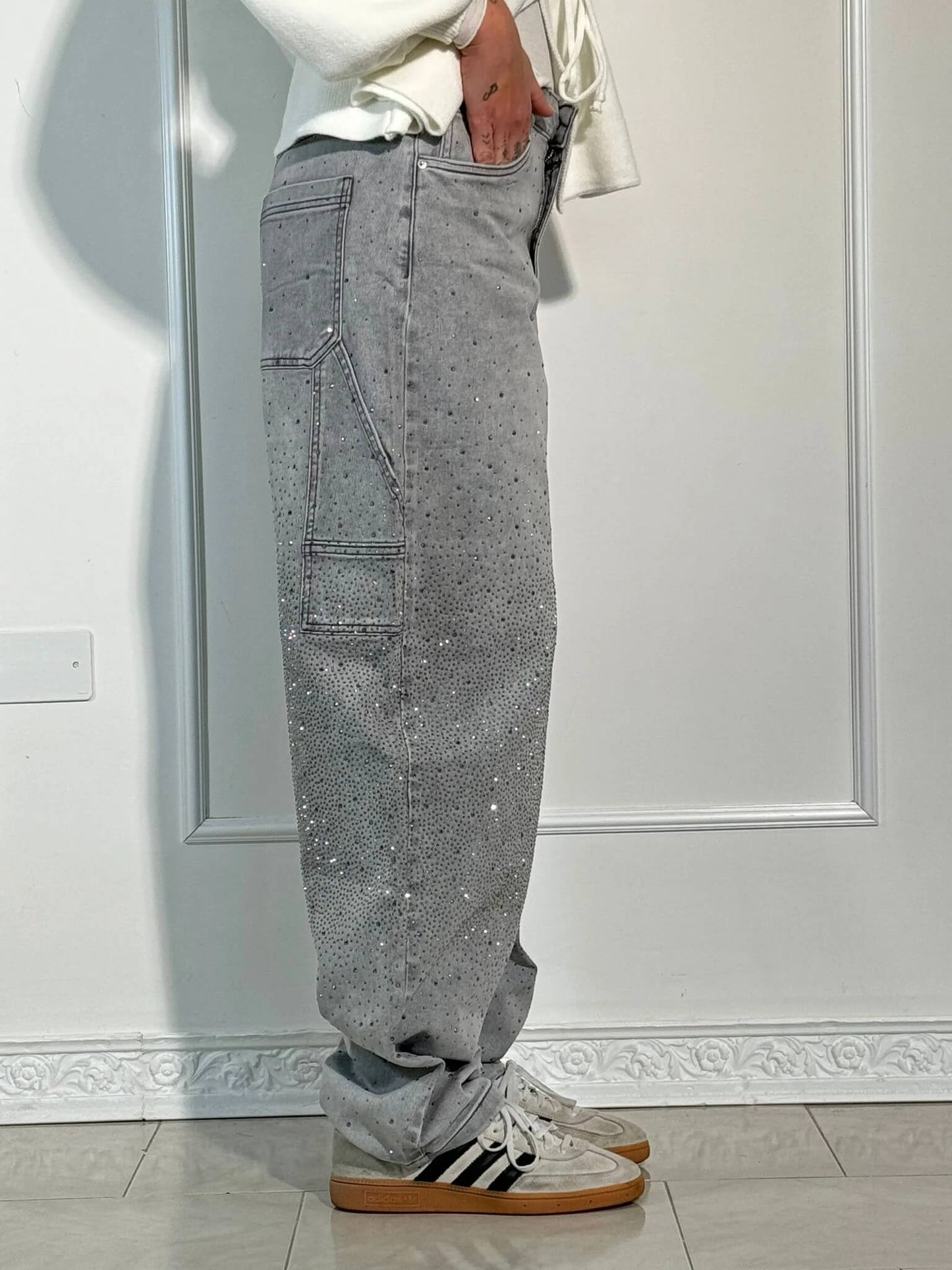 Gertrud™ | Stilfulde jeans med glitter