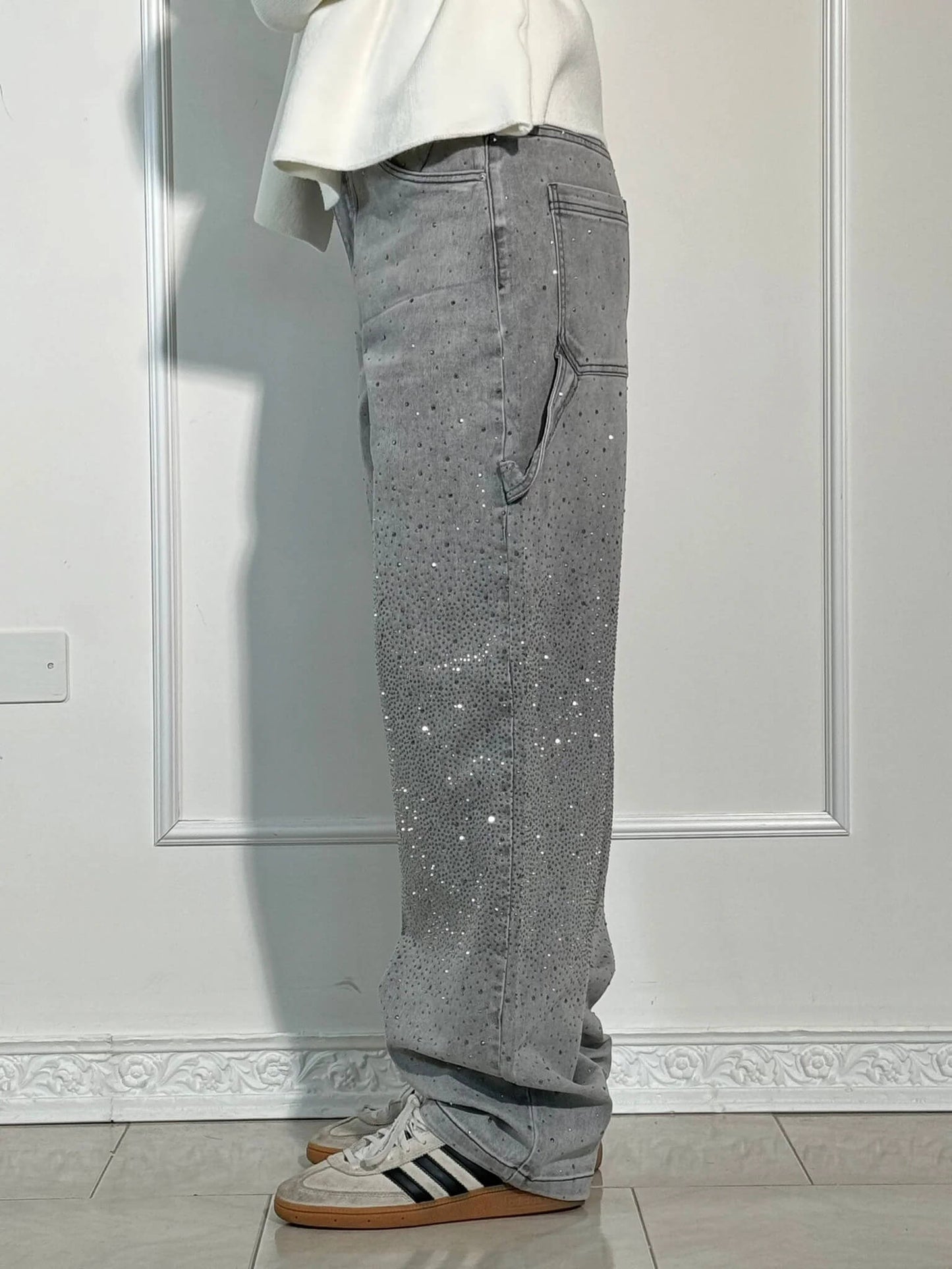 Gertrud™ | Stilfulde jeans med glitter