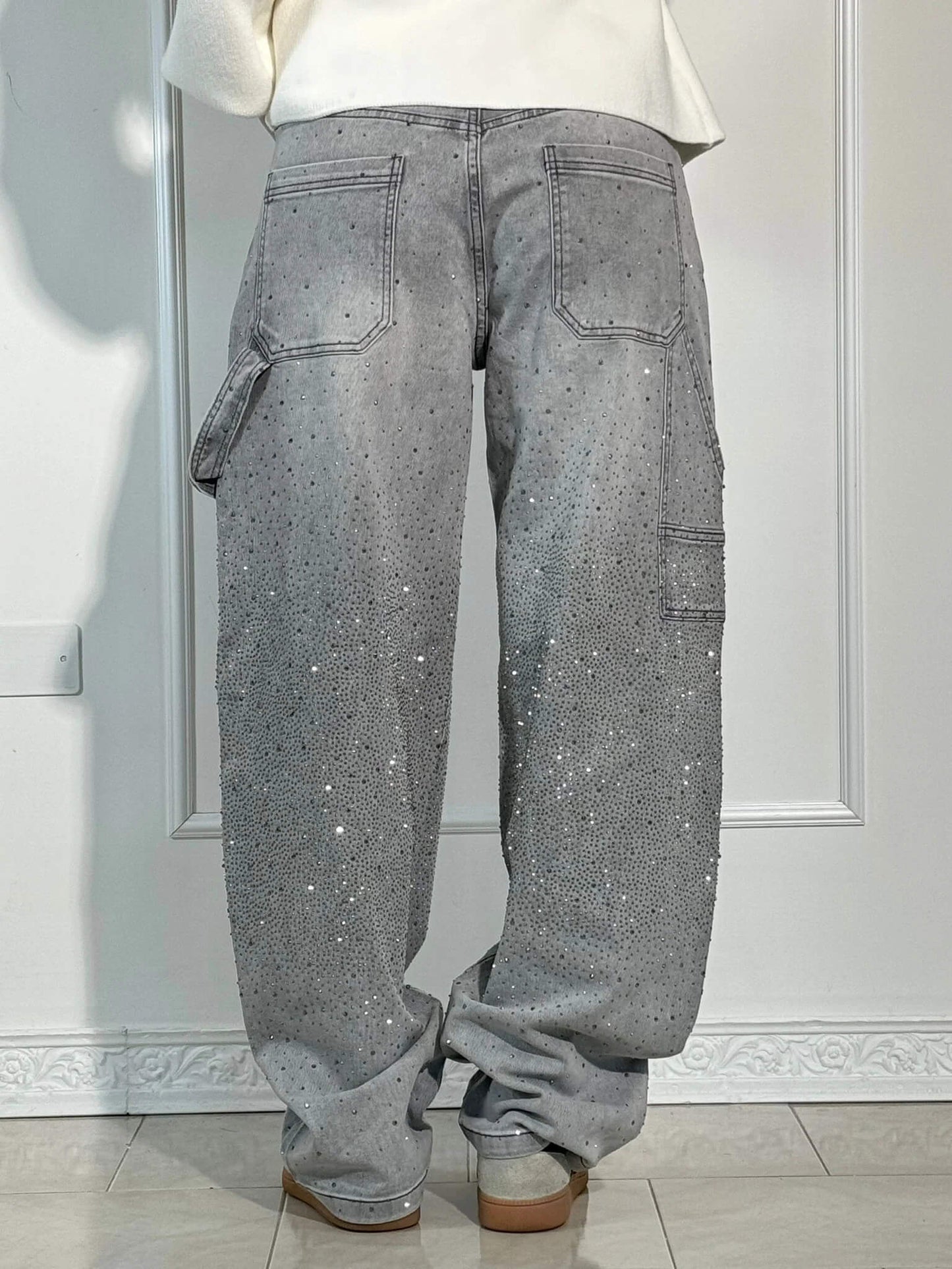 Gertrud™ | Stilfulde jeans med glitter