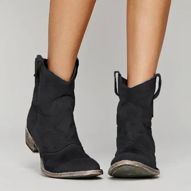 Modiva™ | Vintage cowboy ankelstøvler