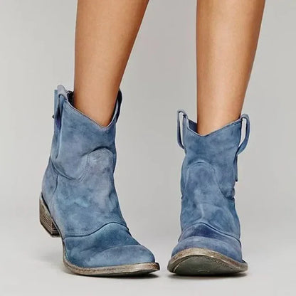 Modiva™ | Vintage cowboy ankelstøvler